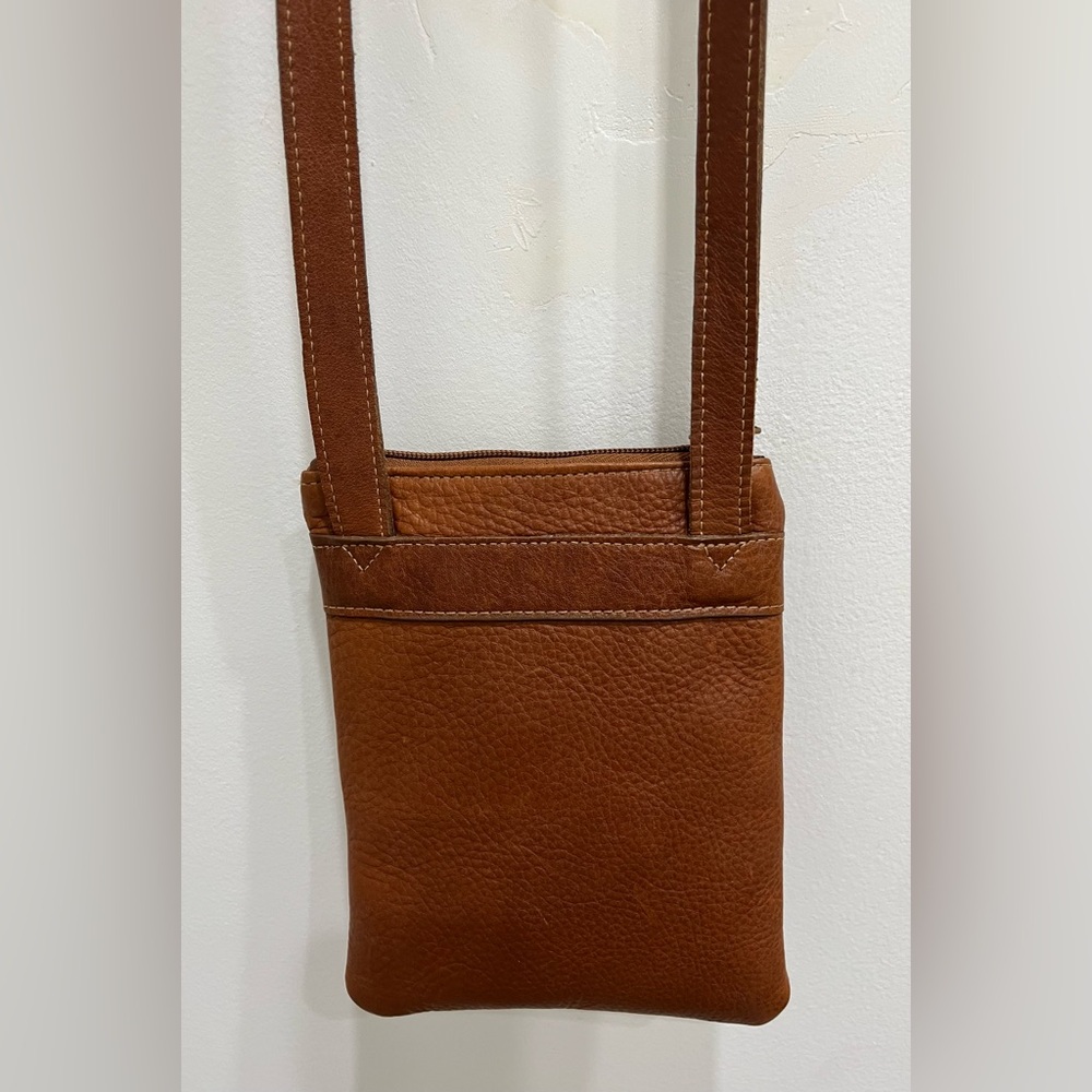 Aston Made in USA🇺🇸Leather Cognac Bag - Picture 9 of 14